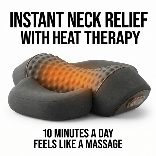FreeFlow Cervical Traction Pillow, Neck Pain Relief, Posture Corrector & Neck Stretcher