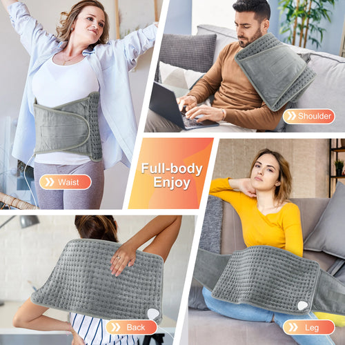 Back Heating Support Belt Electric Waist Brace With Adjustable Temperature Warm Back Belt Abdomen Warmer Lumbar Support Pad
