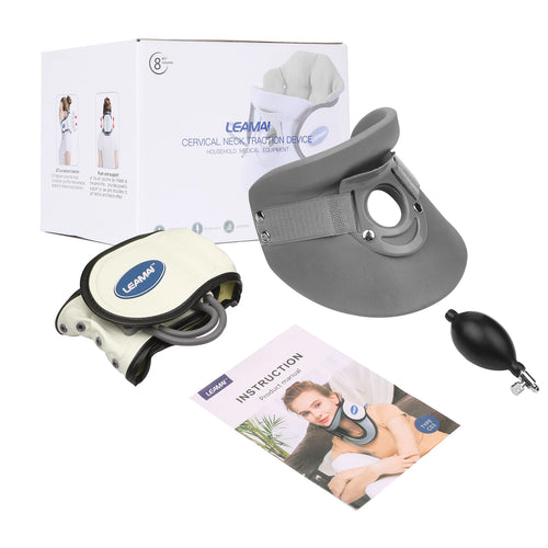 Medical Cervical Collar Neck Traction Device Inflatable Neck Stretcher for Pinched Nerve Relief and Support at Home