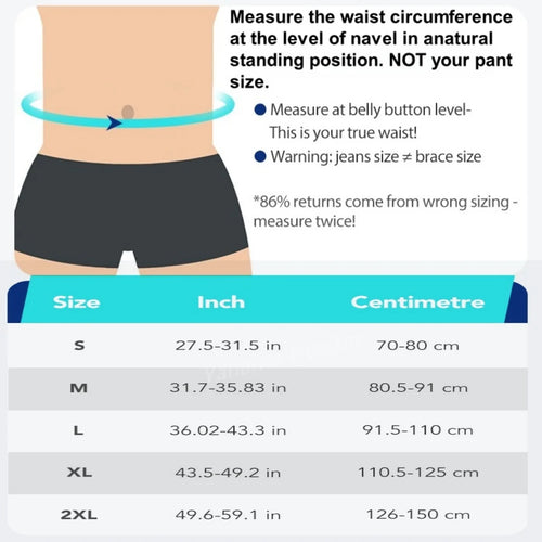 Lumbar Support Belt for Men and Women, Lightweight Back Brace for Lower Back Pain, Sciatica, Herniated Disc, Scoliosis Relief