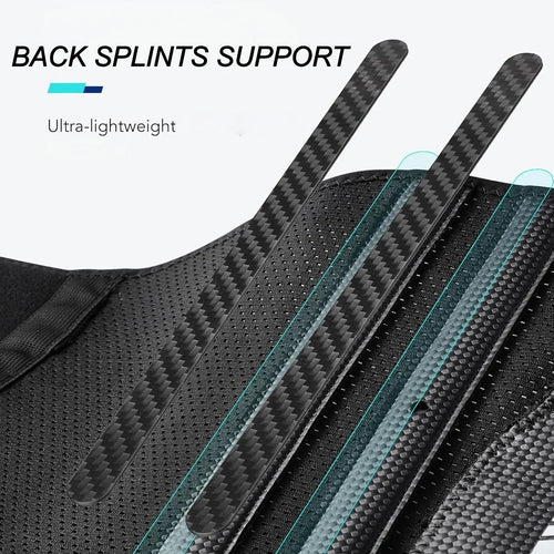 Lumbar Support Belt for Men and Women, Lightweight Back Brace for Lower Back Pain, Sciatica, Herniated Disc, Scoliosis Relief