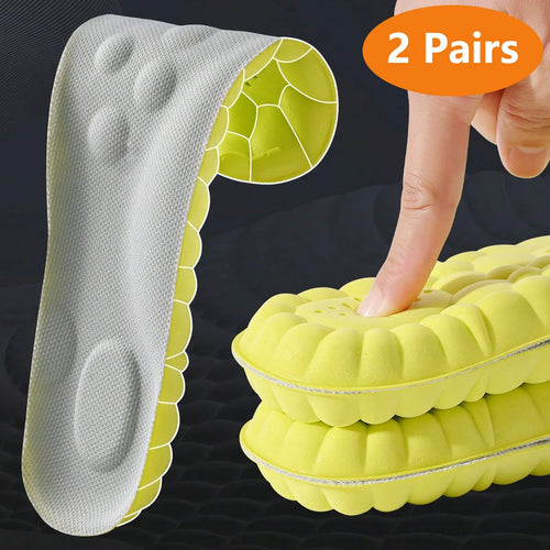 Latex Sport Insoles Soft High Elasticity Shoe Pads Breathable Shock Absorption Arch Support Cushion