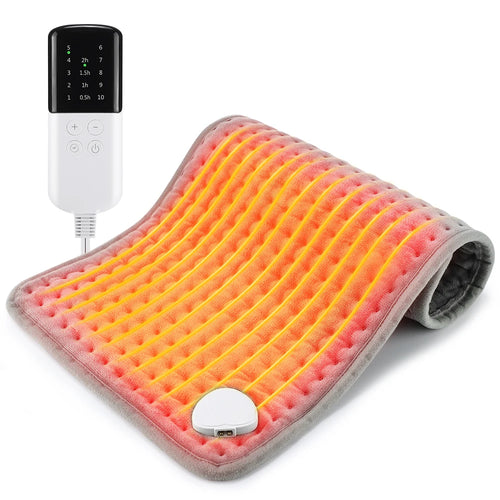 Electric Heating Pad Blanket with 9 Heat Levels and 4 Modes, Timer Function for Shoulder, Neck, Back, Spine, and Leg Pain Relief