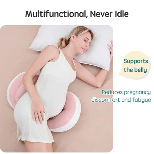 Pangdube pregnancy body pillow set, cotton, with 1 auxiliary pillow, waist and back support for pregnant women side sleeping