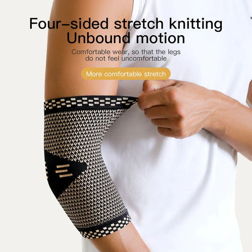 Fitness Elbow Brace Compression Support Sleeve for Tendonitis, Tennis Elbow, Golf Treatment - Reduce Joint Pain
