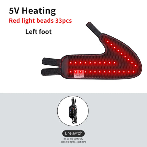 Electric Ankle Massager with 3 Heat Settings and Vibration Therapy for Joint Pain Relief and Sprain Support