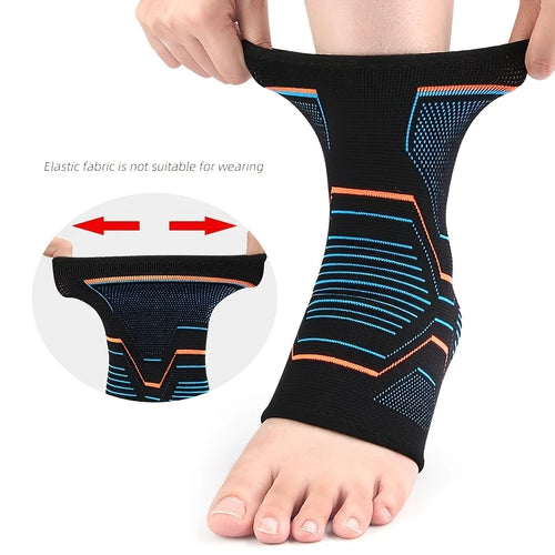 Ankle Brace Compression Sleeve with Arch Support for Injury Recovery and Plantar Fasciitis Relief, 1 Piece