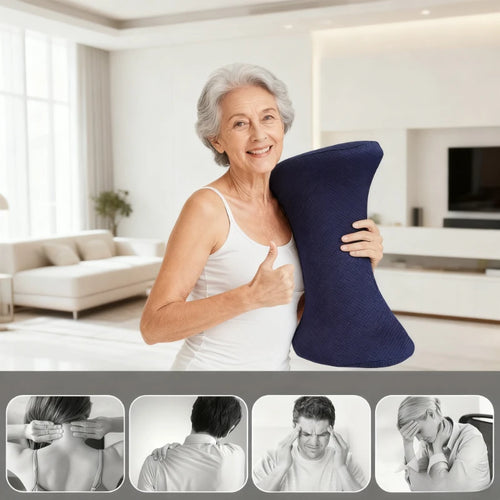 Lumbar Support Pillow Memory Foam Lightweight 1pc Machine Washable for Back and Leg Comfort