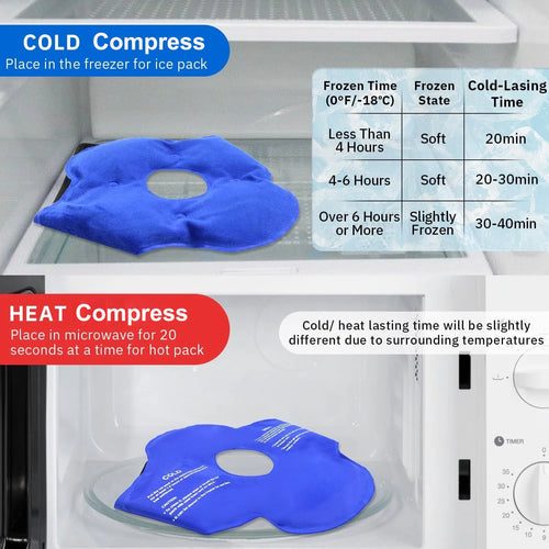 Ice Pack Knee Wrap Reusable Gel Cold Compress for Pain Relief and Swelling Therapy Arthritis Recovery