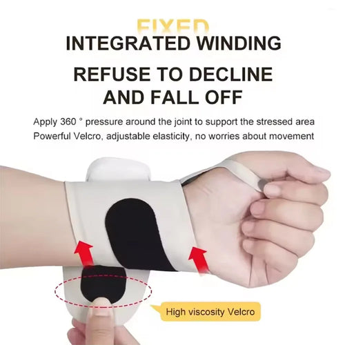 EMS Electric Cordless Hand Wrist Massager with 10 Vibration Modes USB Rechargeable Relieves Muscle Fatigue and Supports Wrist