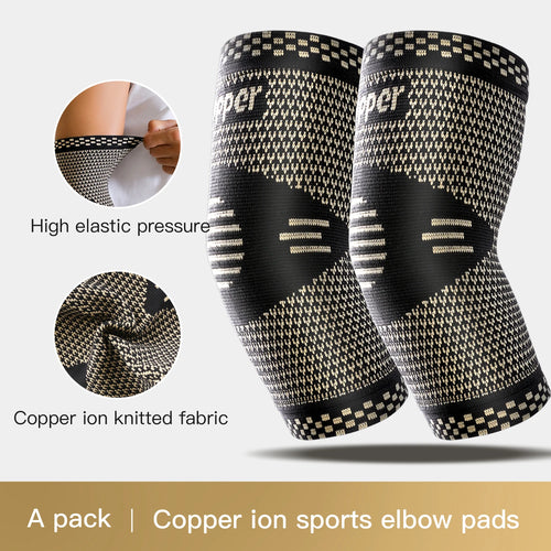 Fitness Elbow Brace Compression Support Sleeve for Tendonitis, Tennis Elbow, Golf Treatment - Reduce Joint Pain