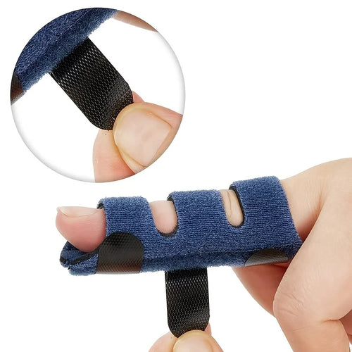 Adjustable Finger Splints with Secure Straps for Trigger Finger Support and Joint Fixation, Comfortable Finger Brace for Straightening