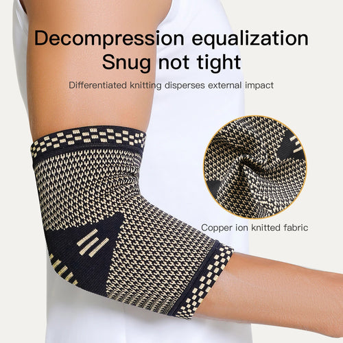 Fitness Elbow Brace Compression Support Sleeve for Tendonitis, Tennis Elbow, Golf Treatment - Reduce Joint Pain