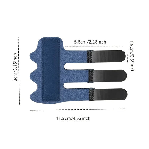 Adjustable Finger Splints with Secure Straps for Trigger Finger Support and Joint Fixation, Comfortable Finger Brace for Straightening