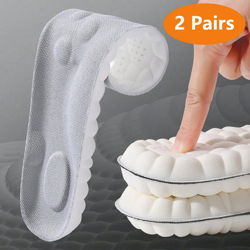 Latex Sport Insoles Soft High Elasticity Shoe Pads Breathable Shock Absorption Arch Support Cushion