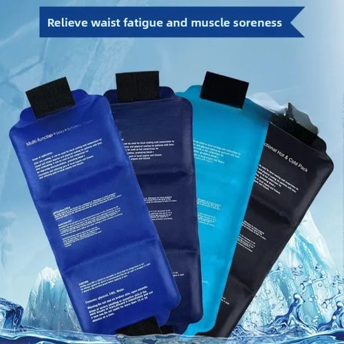 Wearable Gel Ice Pack Wrap for Back and Muscle Recovery with Hot and Cold Therapy and Secure Fastening