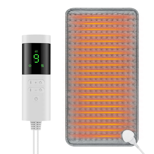Electric Heating Pad Blanket with 9 Heat Levels and 4 Modes, Timer Function for Shoulder, Neck, Back, Spine, and Leg Pain Relief