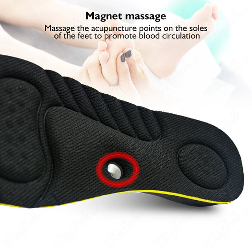 Magnet Massage Height Increase Insoles for Women Men, 2-5 cm Invisible Arch Support Orthopedic Lift Shoes Inserts