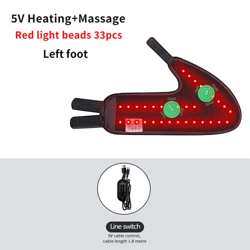 Electric Ankle Massager with 3 Heat Settings and Vibration Therapy for Joint Pain Relief and Sprain Support