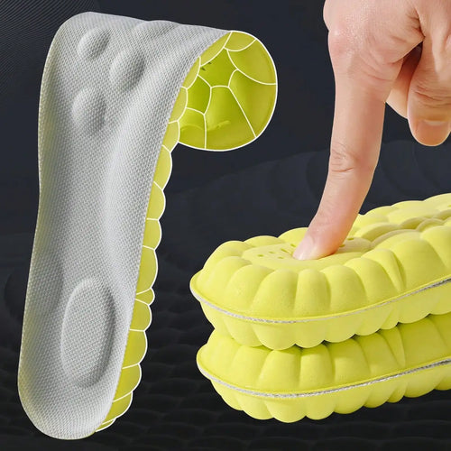 Latex Sport Insoles Soft High Elasticity Shoe Pads Breathable Shock Absorption Arch Support Cushion