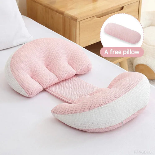 Pangdube pregnancy body pillow set, cotton, with 1 auxiliary pillow, waist and back support for pregnant women side sleeping