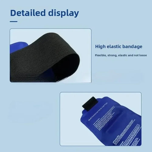 Wearable Gel Ice Pack Wrap for Back and Muscle Recovery with Hot and Cold Therapy and Secure Fastening
