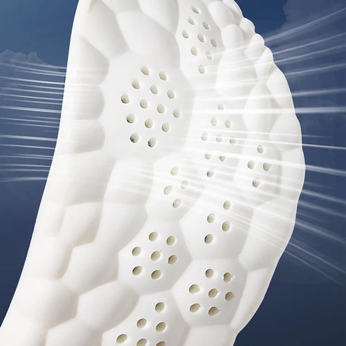 Latex Sport Insoles Soft High Elasticity Shoe Pads Breathable Shock Absorption Arch Support Cushion