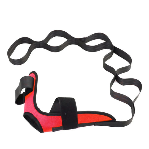 Yoga Leg Stretching Band with Plantar Fasciitis Support, Flexibility and Rehabilitation Fitness Training Belt for Foot Care