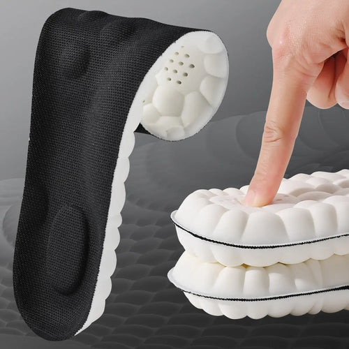 Latex Sport Insoles Soft High Elasticity Shoe Pads Breathable Shock Absorption Arch Support Cushion