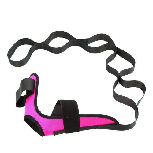 Yoga Leg Stretching Band with Plantar Fasciitis Support, Flexibility and Rehabilitation Fitness Training Belt for Foot Care