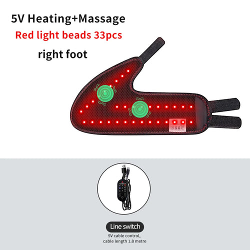 Electric Ankle Massager with 3 Heat Settings and Vibration Therapy for Joint Pain Relief and Sprain Support