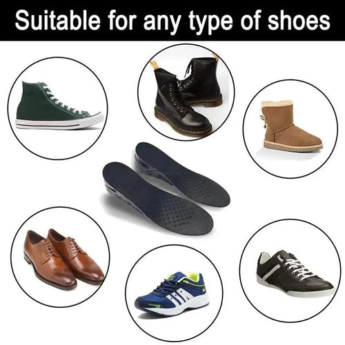 Height Increase Insoles with Air Cushion, 3-9cm Adjustable Elevator Shoe Inserts for Men and Women, Comfortable Lift and Support