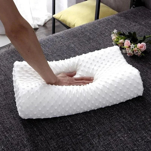 Memory Foam Orthopedic Neck Pillow with Slow Rebound Memory Foam for Neck and Shoulder Pain Relief