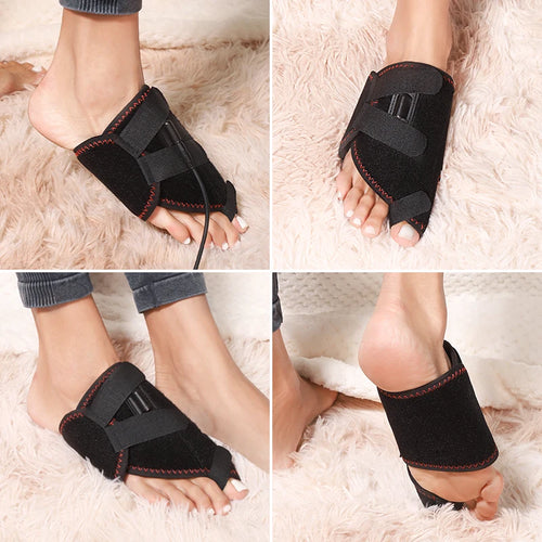 Electric Ankle Massager with 3 Heat Settings and Vibration Therapy for Joint Pain Relief and Sprain Support