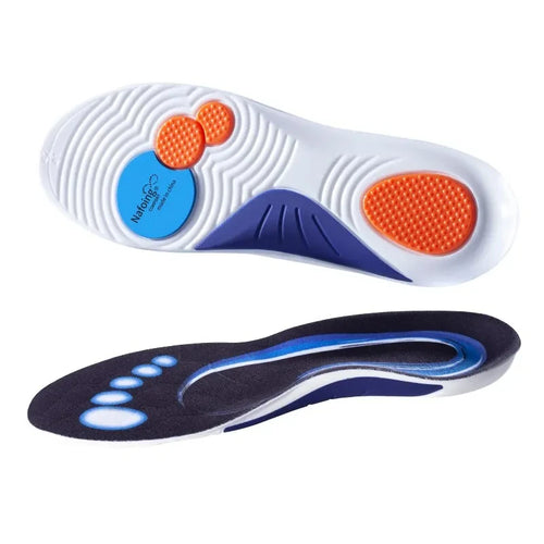 Sport Insoles for Shoes with Shock Absorption and Breathable Cushioning for Running, Orthopedic Support for Men and Women