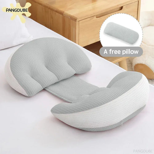 Pangdube pregnancy body pillow set, cotton, with 1 auxiliary pillow, waist and back support for pregnant women side sleeping