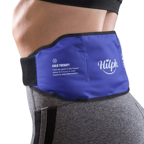 Reusable Lower Back Ice Pack for Lumbar Support, Hot Cold Therapy Compress for Pain Relief and Injury Recovery
