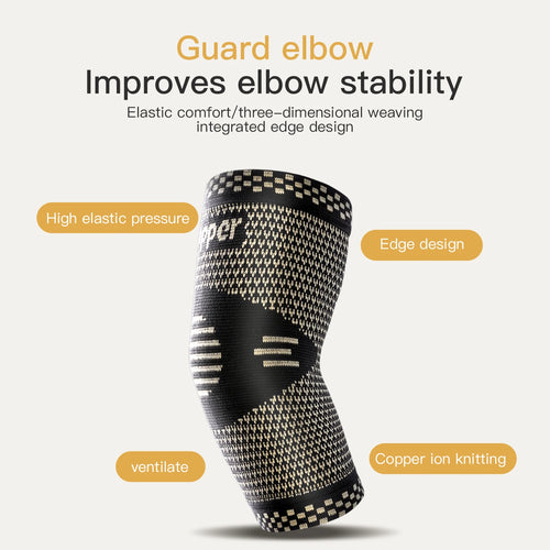 Fitness Elbow Brace Compression Support Sleeve for Tendonitis, Tennis Elbow, Golf Treatment - Reduce Joint Pain