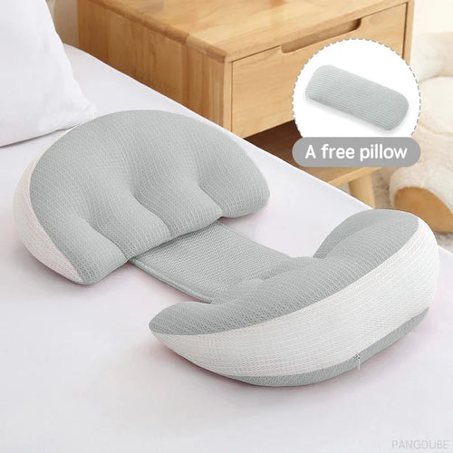 Pangdube pregnancy body pillow set, cotton, with 1 auxiliary pillow, waist and back support for pregnant women side sleeping