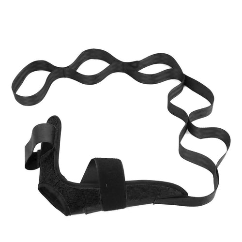 Yoga Leg Stretching Band with Plantar Fasciitis Support, Flexibility and Rehabilitation Fitness Training Belt for Foot Care