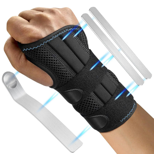 Adjustable Wrist Support Brace for Left or Right Hand, Breathable Wristband for Fitness, Weightlifting, and Pain Relief