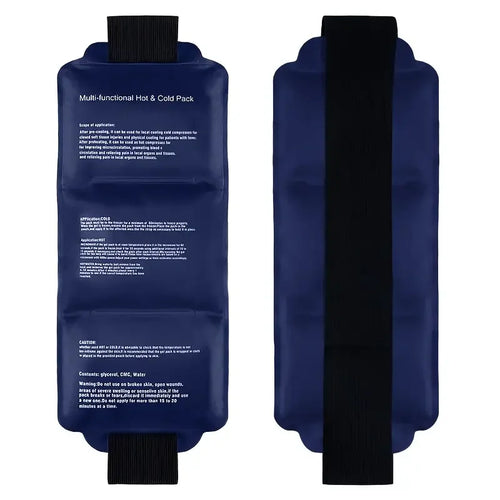 Wearable Gel Ice Pack Wrap for Back and Muscle Recovery with Hot and Cold Therapy and Secure Fastening
