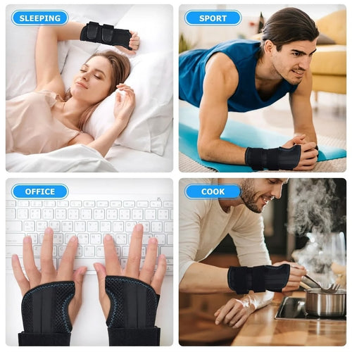 Adjustable Wrist Support Brace for Left or Right Hand, Breathable Wristband for Fitness, Weightlifting, and Pain Relief
